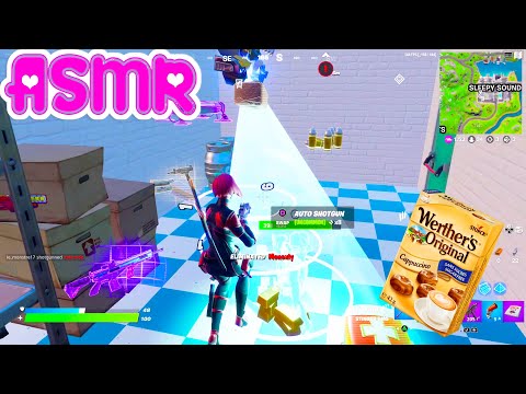 ASMR Gaming 🍀 Fortnite Solo Relaxing Hard Candy + Controller Sounds No Talking 💤