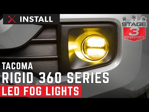 16-20 Toyota Tacoma Rigid 360 Series LED SAE Fog Light Install