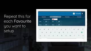 Setting up Favourites on AirTouch 4