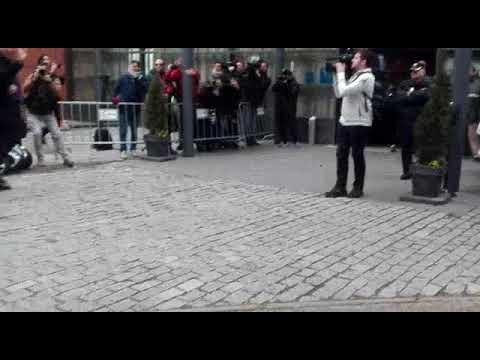 Llegada del Real Madrid al Parador Antonio Machado. Brenda Mateo.