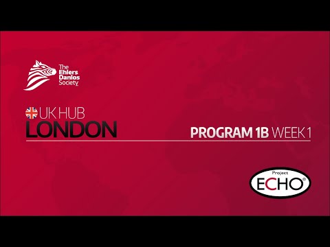 EDS ECHO Clinicians UK/Europe (CLN1B), Session 1