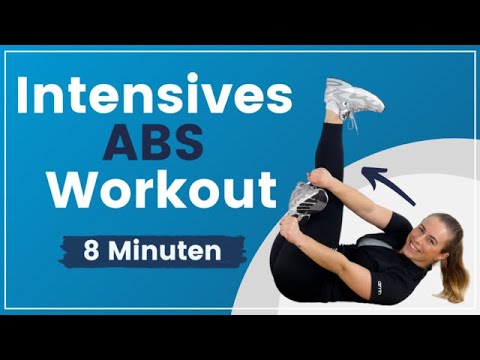 Intensives ABS Workout ➡️ 8 Minuten super effektiv Bauchmuskeln trainieren!