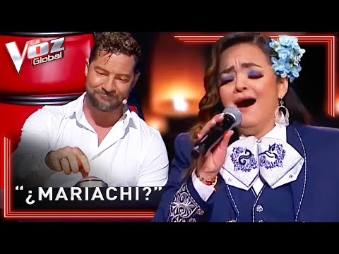MARIACHI singer got a Four Chair Turn on The Voice