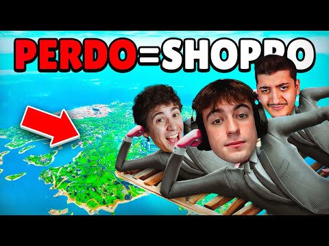 LOLLO, FAVIJ e NICO GIOCANO a FORTNITE ma OGNI SCONFITTA = SHOPPATA!! (SKYBASE??)