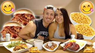 ALL AMERICAN BBQ MUKBANG! (TAKE OUT TIME)