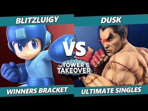 Tower's Takeover 18 - BlitzLuigy (Mega Man) Vs. Dusk (Kazuya) SSBU Ultimate Tournament