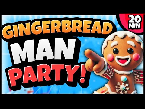 🎄 Gingerbread Man Brain Break Party 🎄 Freeze Dance 🎄 Christmas 🎄 Just Dance