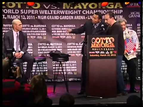 COTTO VS MAYORGA DISCUTEN