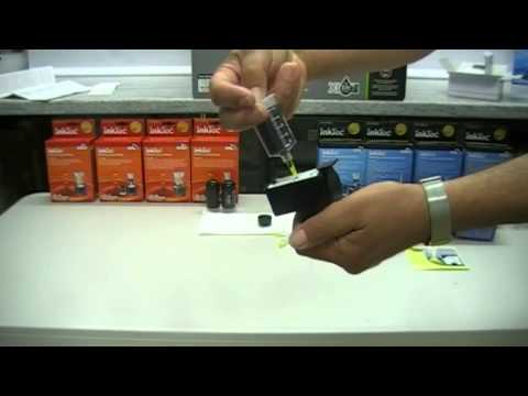 Video thumbnail: Refilling Hp350Xl Black Cartridge An Inktec, Specific To Cartridge Refill Kit