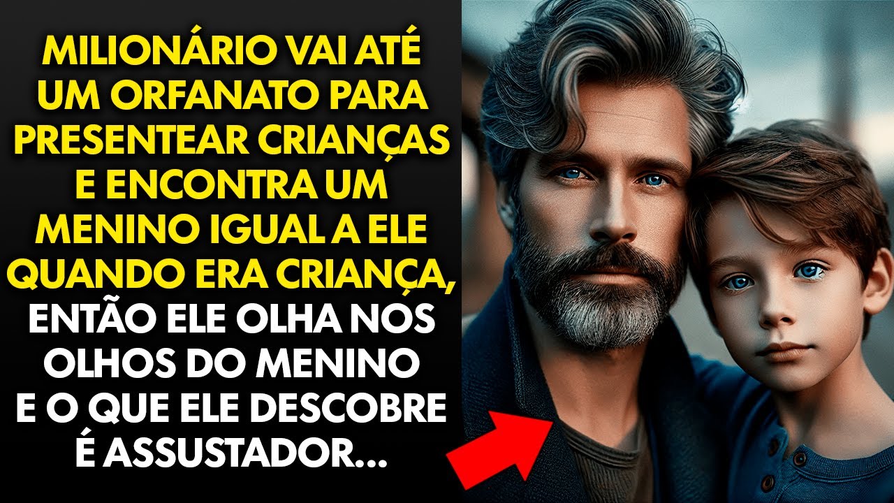 MILIONÁRIO VAI EM UM ORFANATO PRESENTEAR CRIANÇAS E VÊ UM MENINO IGUAL A ELE QUANDO ERA CRIANÇA...