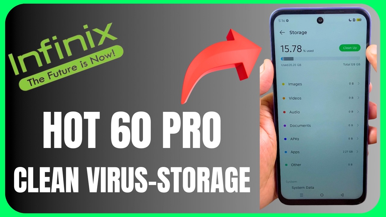 Infinix Hot 60i Clean Junk and Virus Removal | Storage Full?