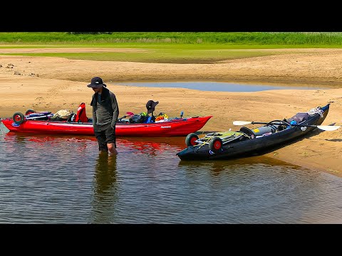 Kanu-Abenteuer mit Zelt und Gepäck auf der Elbe mit Gumotex Seawave & Rush 1