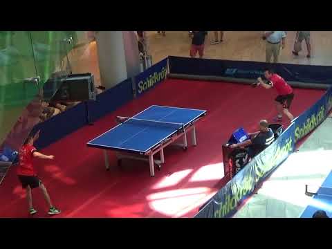 Warm Up zu Table Tennis Show 2 mit Christian Luginger vs Michael Trink UTTC Salzburg Europark Tischt
