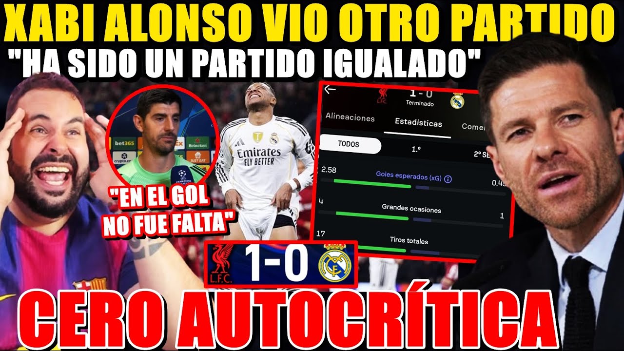 💥XABI ALONSO: "El PARTIDO FUE IGUALADO" ¡CERO AUTOCRÍTICA tras DERROTA en ANFIELD! COURTOIS EXCUSAS