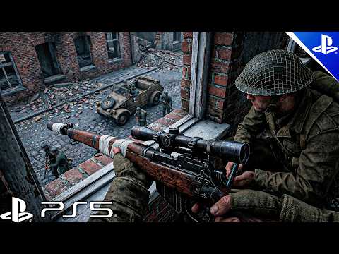 Ambushing Germans in World War II - Call of Duty WWII - Immersive Gameplay Ultra Realistic [PS5 4K]