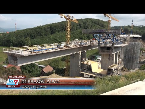 D1 Prešov - západ jún 2020