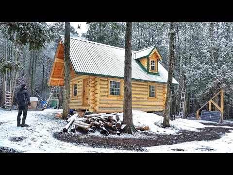 Scariest Moment of the Build! Cutting Through the Purlin! / Ep93 / Outsider Cabin Build
