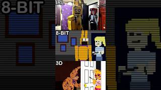 FNaF Movie Afton Family In A Nutshell - IRL VS 8-Bit VS 3D