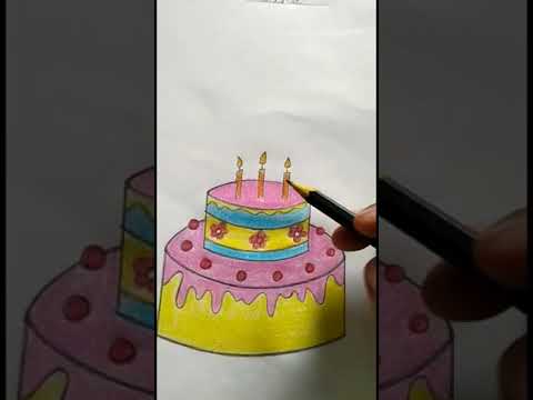 ll Art Lesson ll Let's Make a Cake ll With Rupika Ma'am