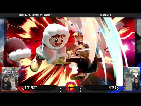 Elite Smash Friday #3 - DaT|ER17 (Ice Climbers) Vs. Nite$ (Young Link, Snake) - WR3