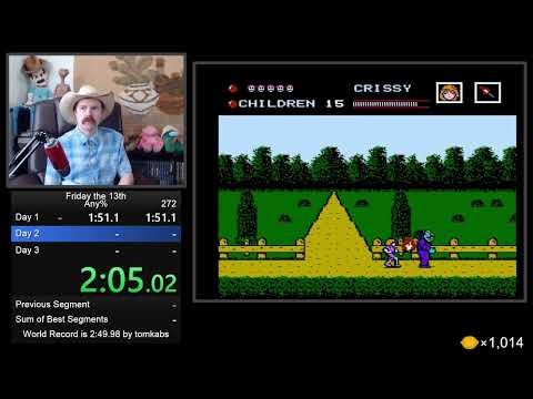 Friday the 13th (any%) speedrun in 2:59 by Arcus