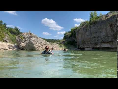 Swimming in the Blanco River