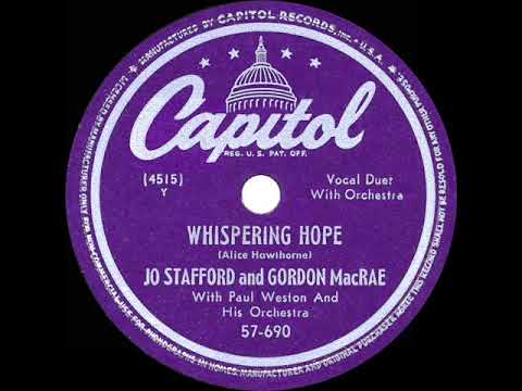 1949 HITS ARCHIVE: Whispering Hope - Jo Stafford & Gordon MacRae