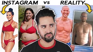 The Fake Reality Of Fitness Influencers / Celebrities - Instagram VS Reality