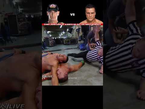 Every Alberto del Rio vs John Cena 1 vs 1 Match Result Edit 💥 #wwe