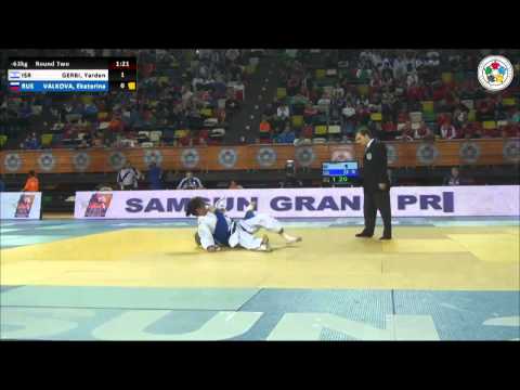 Yarden GERBI (ISR) Vs Ekaterina VALKOVA (RUS) - Judo Grand Prix Samsun 2014 [-63kg]