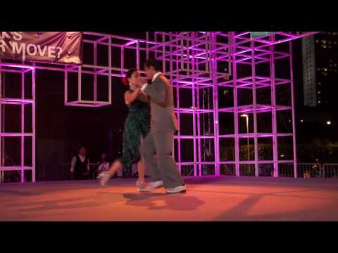  Aizad Jasman  and  Kim Dy Liacco  are  dancing  at  Esplanade dans festival  in  2015