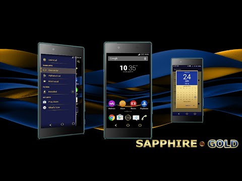 Sapphire Gold Theme for Xperia Video