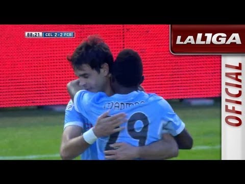 Gol de Oubiña (2-2) en el Celta de Vigo - FC Barcelona - HD