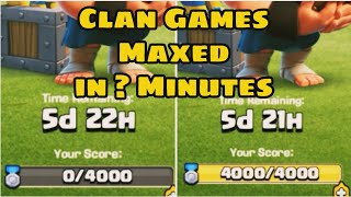 Clan Games Maxed In ** Minutes (Clash Of Clans)