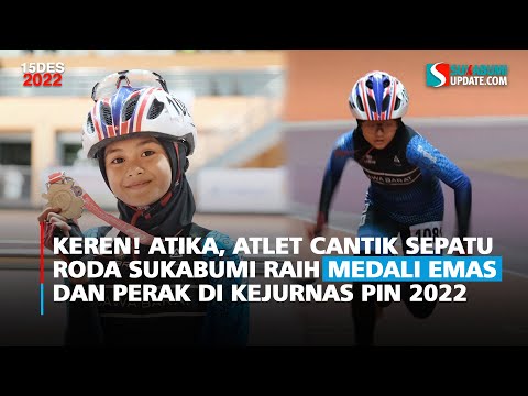 Keren! Atika, Atlet Cantik Sepatu Roda Sukabumi Raih Medali Emas Hingga Perak di Kejurnas PIN 2022