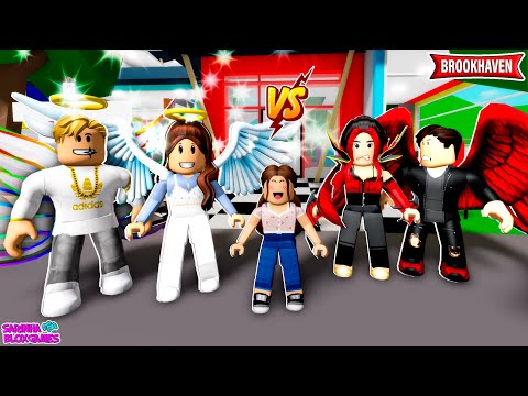 FAMÍLIA DO BEM vs FAMÍLIA DO MAL - BROOKHAVEN 🏡 RP | Roblox
