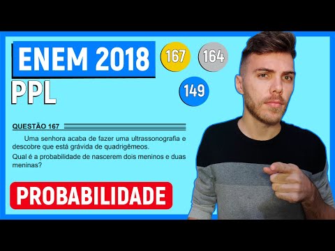 🛑PROBABILIDADE - 167 Enem 2018 PPL - Uma senhora acaba de fazer uma ultrassonografia descobre que