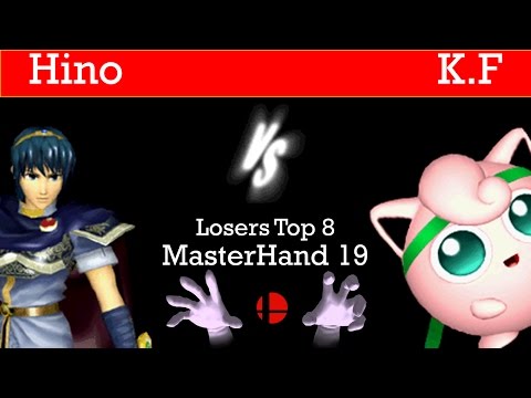 MasterHand 19 Losers Top 8 - Hino(Marth) vs. K.F(Jigglypuff)