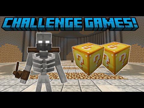 Minecraft: Mutant Skeleton Challenge Games! (Modded Mini Game)