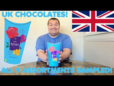American's First Time Trying UK Roses Chocolates