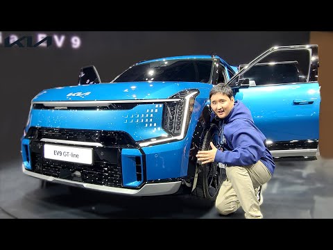 실물 깡패 첫 플래그십 대형 SUV! 기아 EV9과 GT 실차 비교해서 타봤습니다
