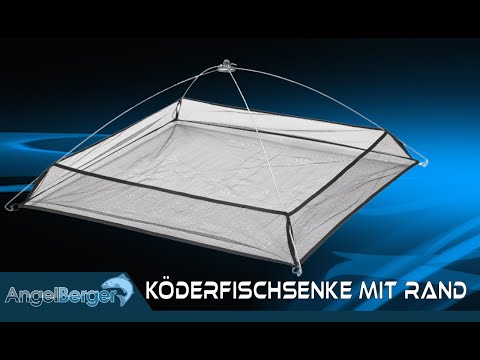 Angel Berger Köderfischsenke mit Rand - Senke mit Fluchtschutz Angelvideo Produktvorstellung