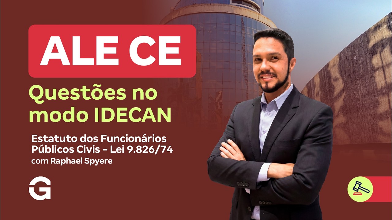Concurso ALECE | Questões no modo IDECAN: Estatuto dos Funcionários Públicos Civis - Lei 9.826/74