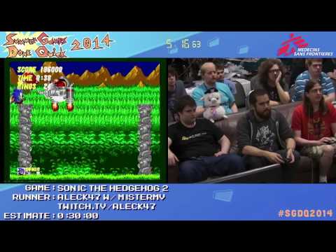 Sonic The Hedgehog 2 Coop by Aleck47 and MisterMV in 27:05 - SGDQ2014 - Part 29