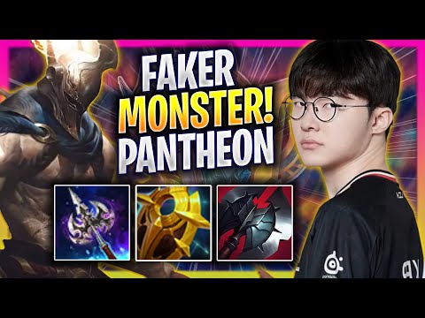 FAKER IS A MONSTER WITH PANTHEON! - T1 Faker Plays Pantheon SUPPORT vs Poppy! | Season 2025