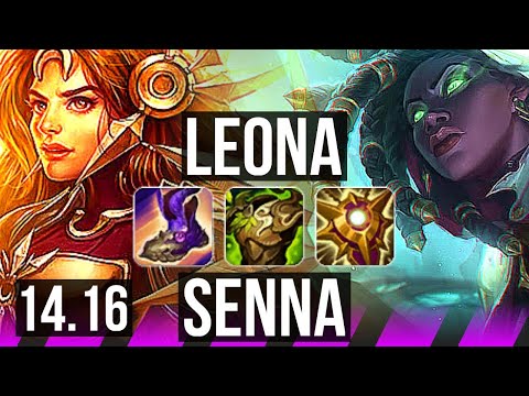 LEONA & Jhin vs SENNA & Kai'Sa (SUP) | 69% winrate, 4/4/17 | EUW Challenger | 14.16