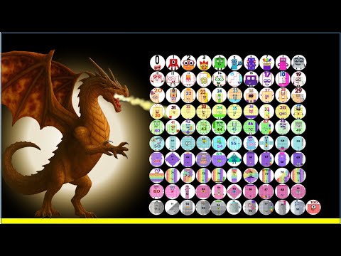 101 NUMBERBLOCKS  Marble Race In Algodoo - Who will Be The CHAMPION??