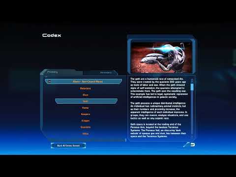 Mass Effect 1 Legendary Edition - Audio Codex Entries