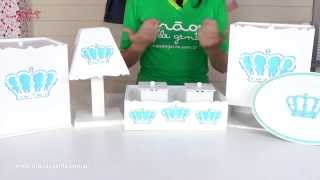 Kit Higiene Completo Belly Coroa Azul | Ref: 47760