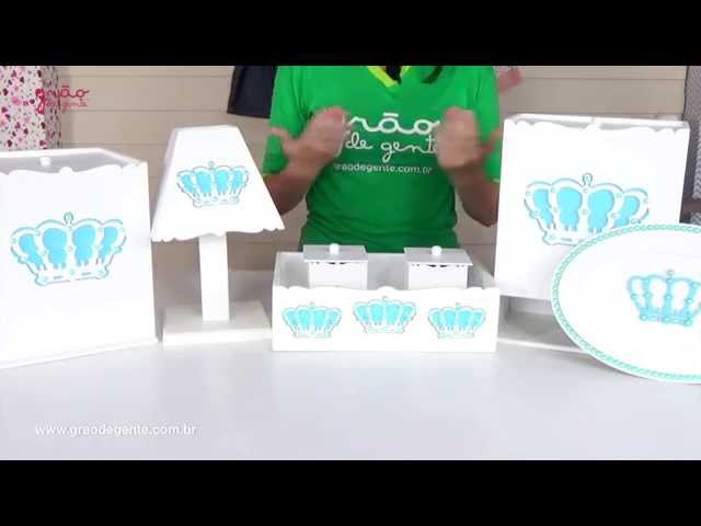 Kit Higiene Completo Belly Coroa Azul | Ref: 47760